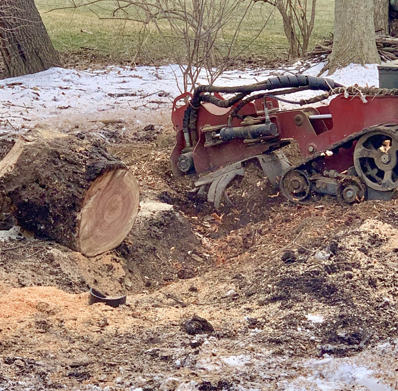 Stump grinding